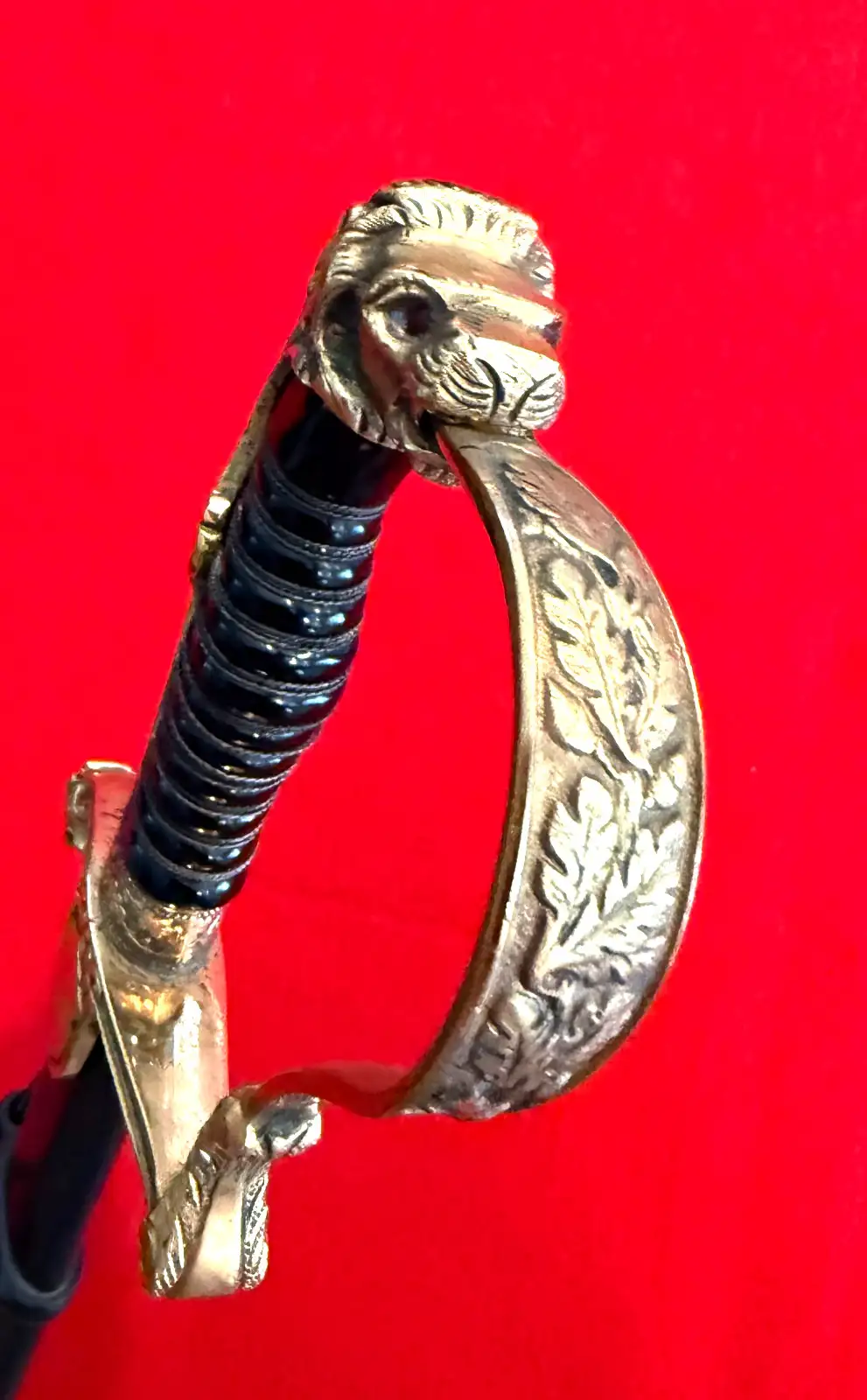 German Artillery Officer Lion Head Sword - View 16