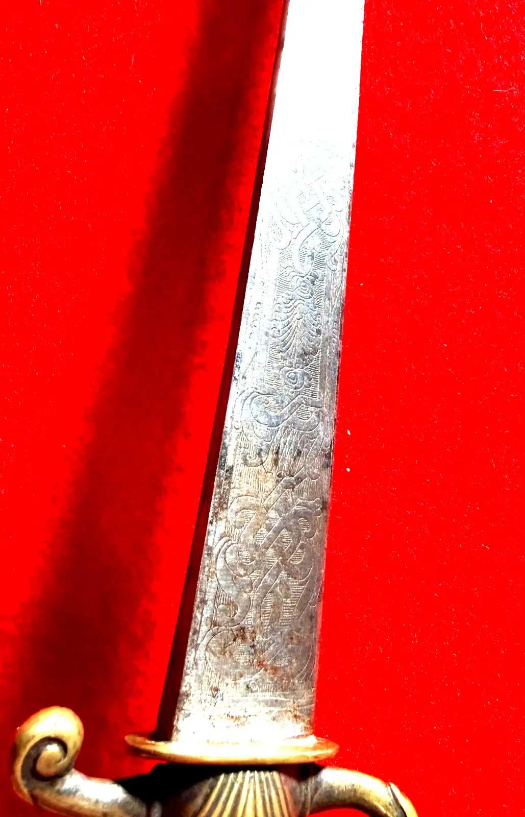 European 18th Century Engraved Hunting Sword - View 12