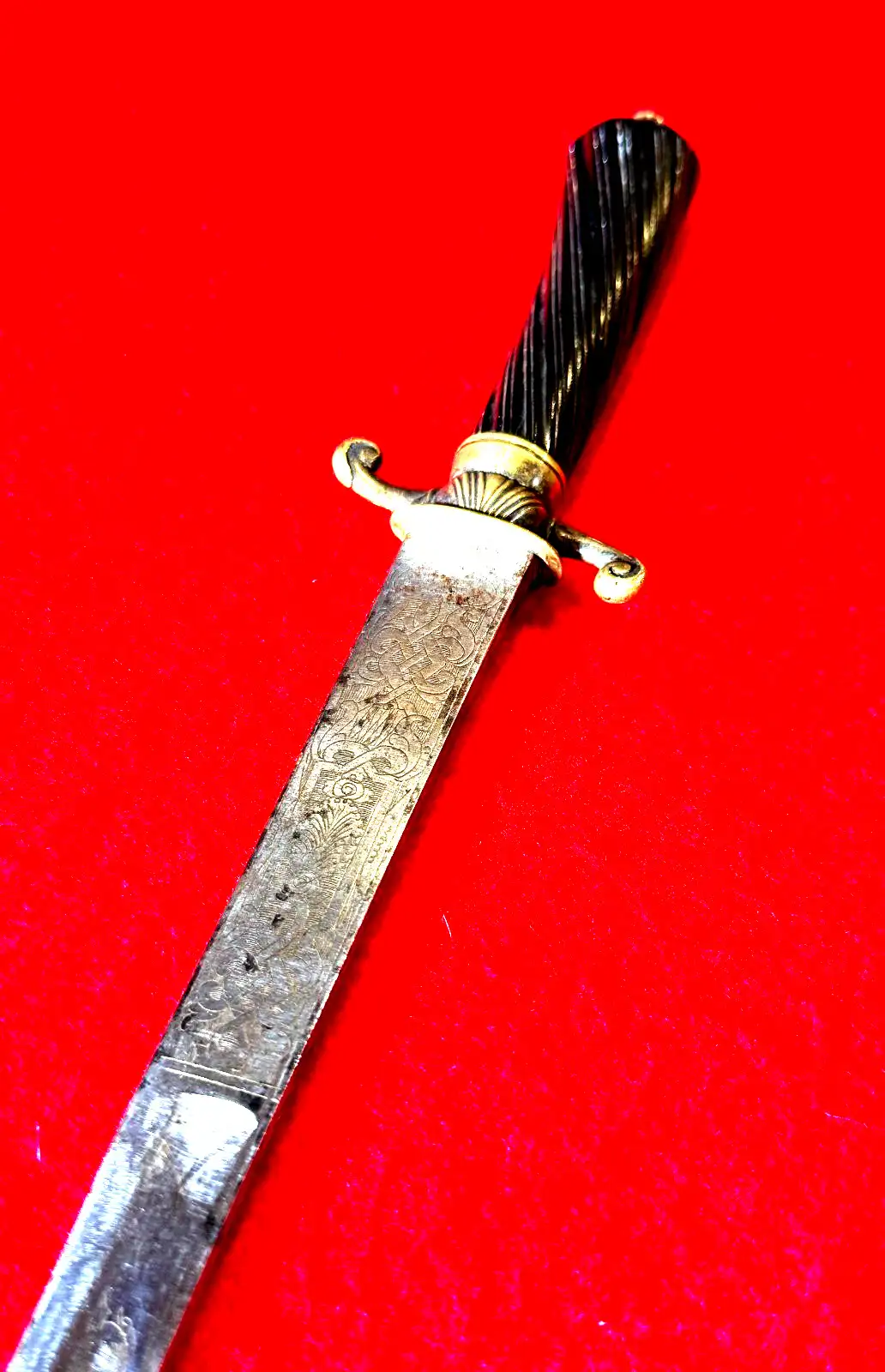 European 18th Century Engraved Hunting Sword - View 3