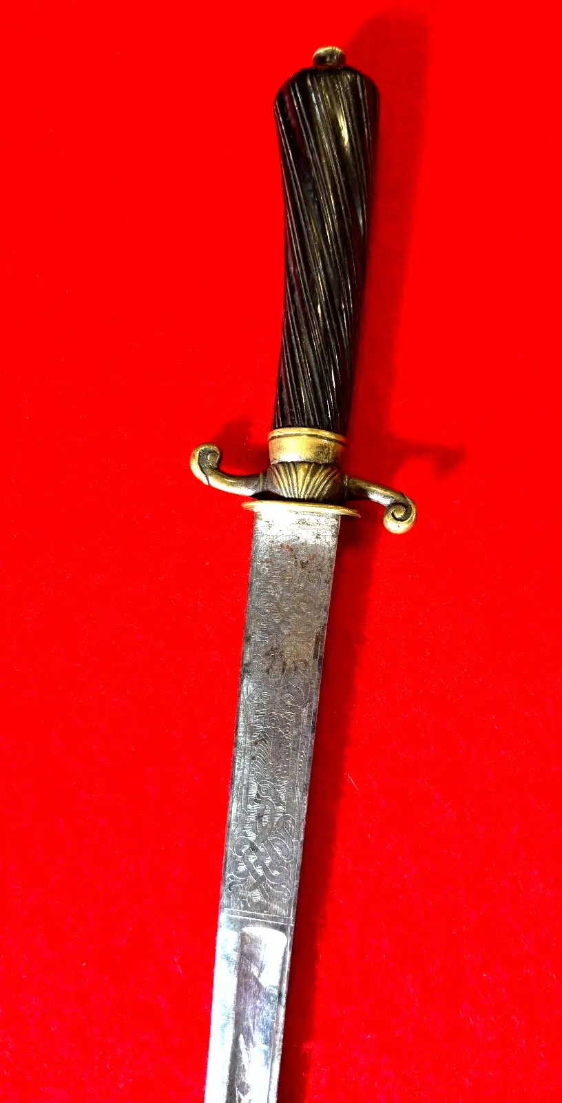 European 18th Century Engraved Hunting Sword - View 6