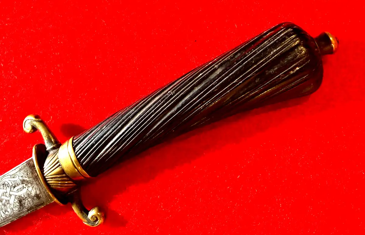 European 18th Century Engraved Hunting Sword - View 9