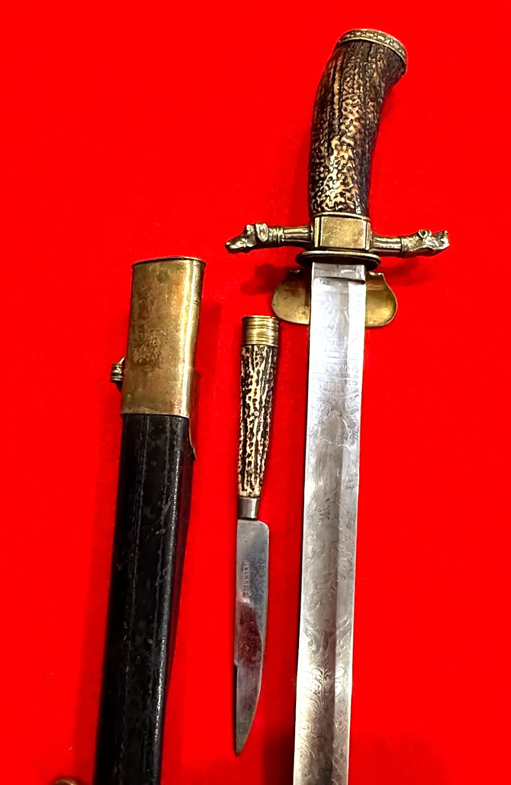 German 19th Century Long Hunting Sword - View 9
