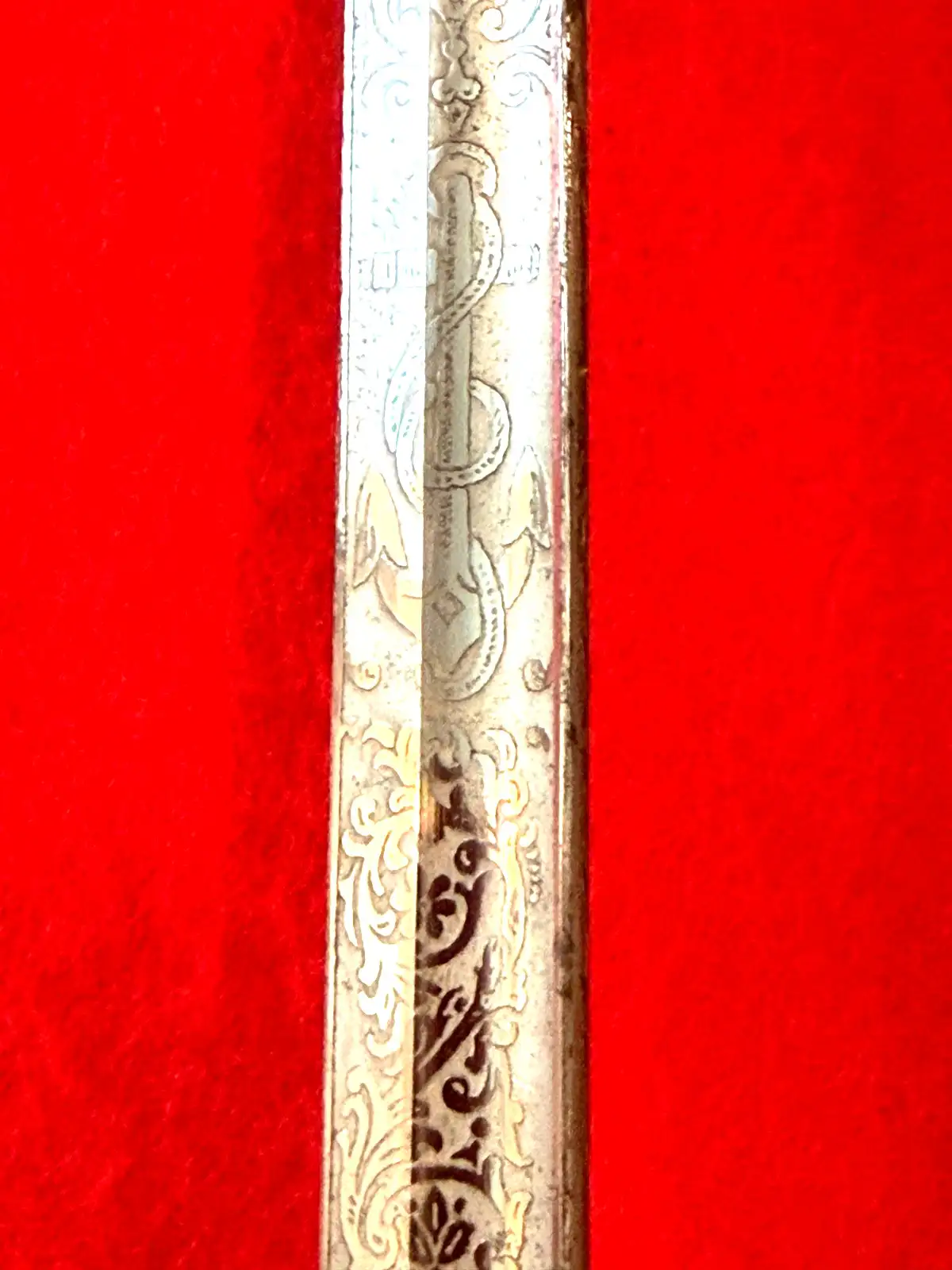 US M1852 Naval Officer Sword with Etched Blade - View 14