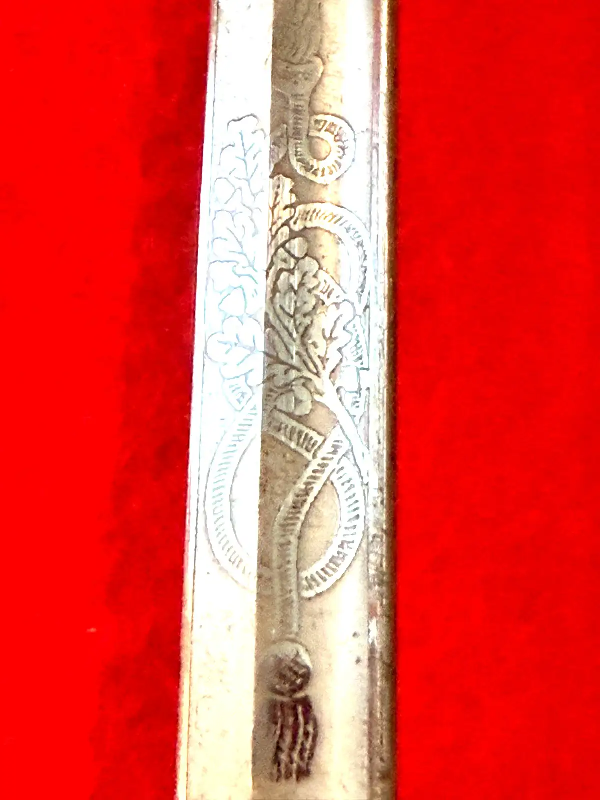 US M1852 Naval Officer Sword with Etched Blade - View 15