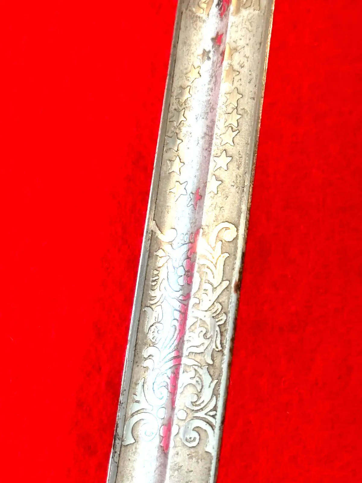 US M1852 Naval Officer Sword with Etched Blade - View 16