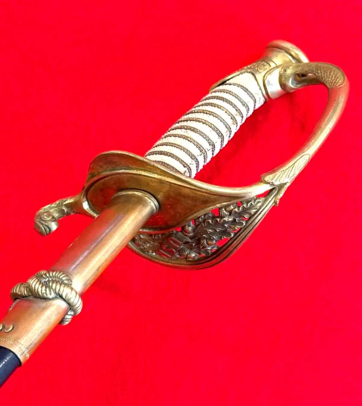 US M1852 Naval Officer Sword with Etched Blade - View 21