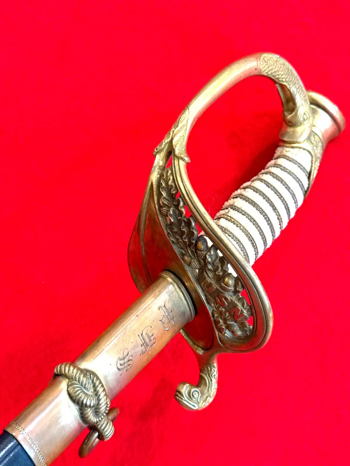 US M1852 Naval Officer Sword with Etched Blade - View 22