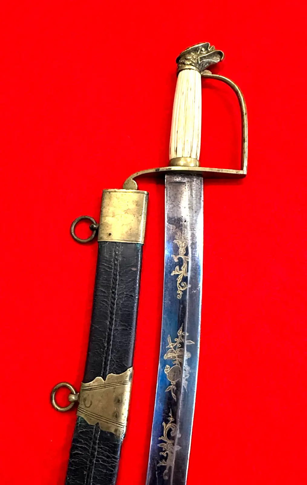 American War of 1812 Eagle Head Officer Sword - View 9