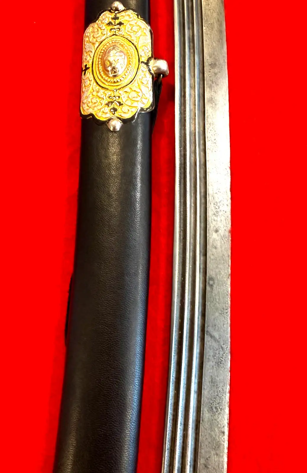 russian Caucasian Cossack Shashka with Niello Mounts - View 10