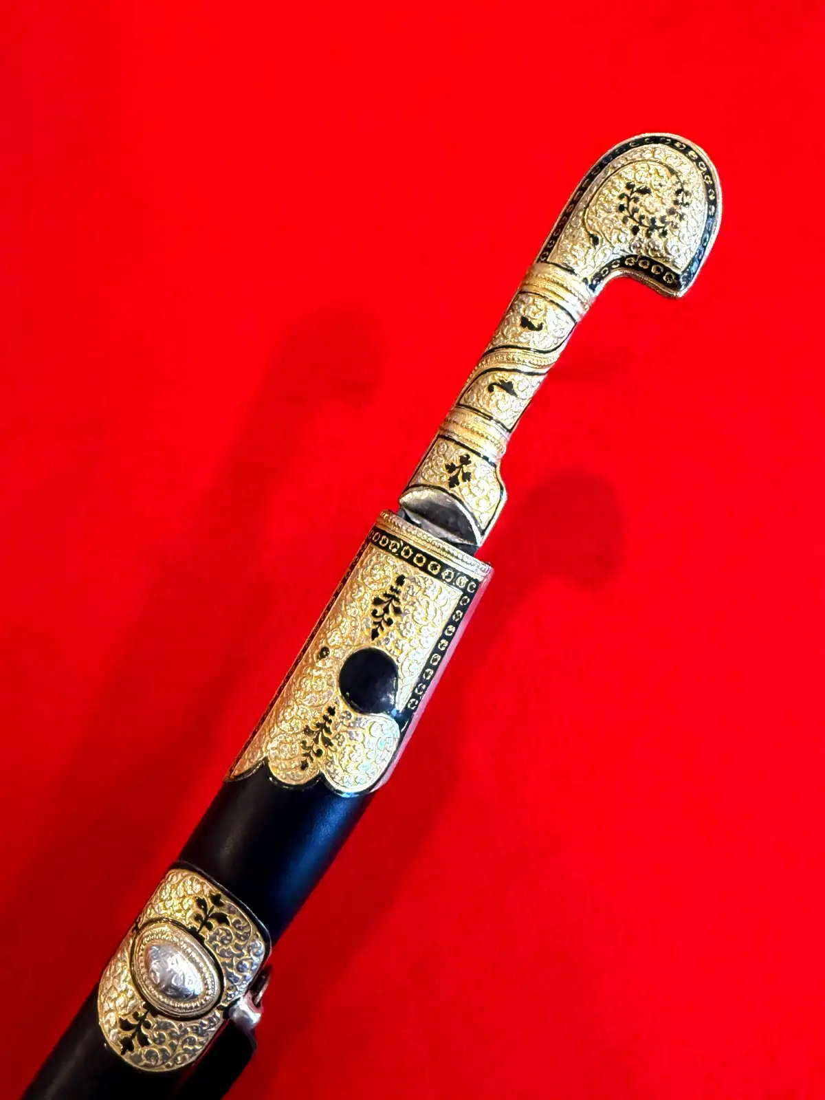 russian Caucasian Cossack Shashka with Niello Mounts - View 15