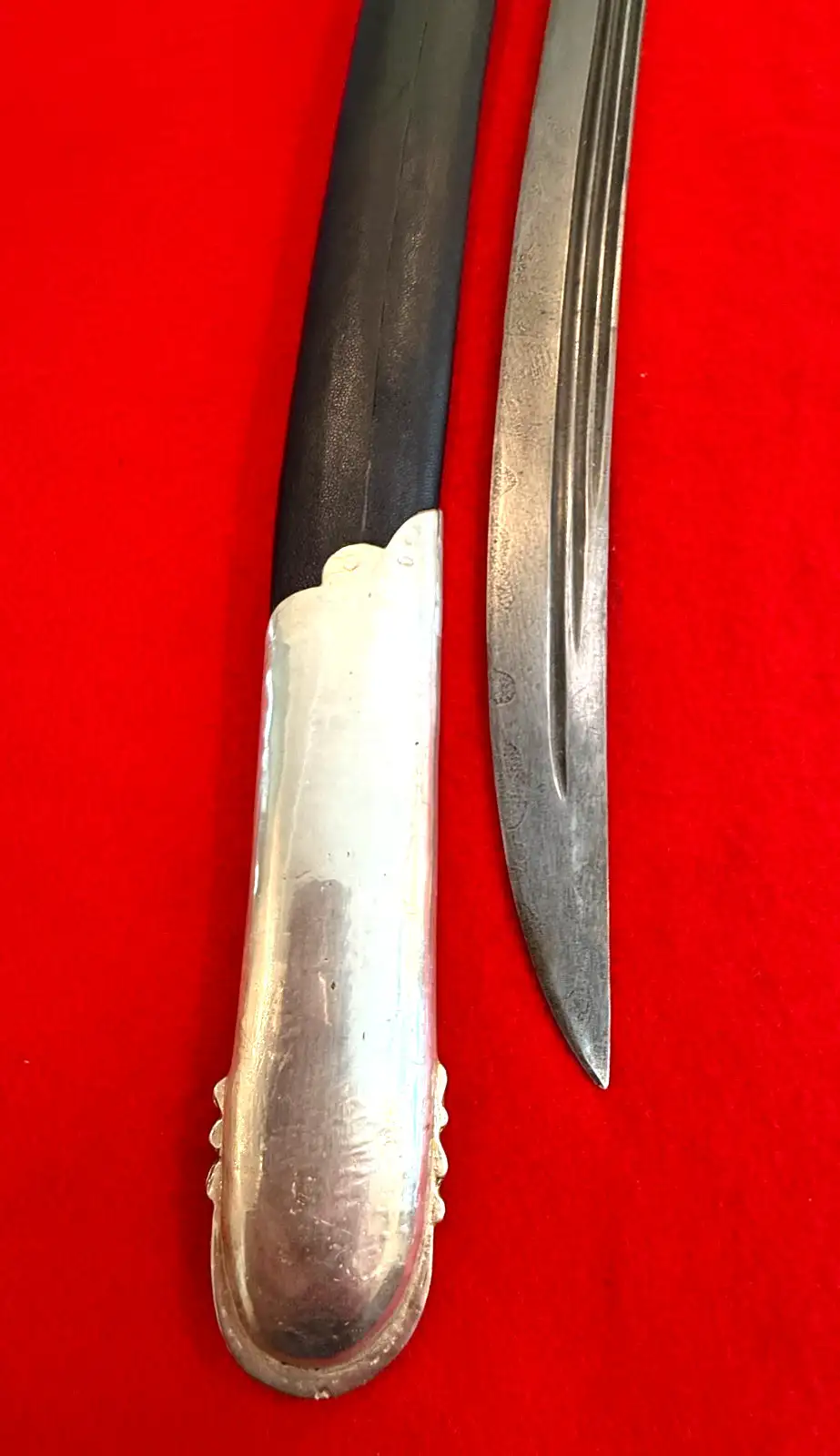 russian Caucasian Cossack Shashka with Niello Mounts - View 5