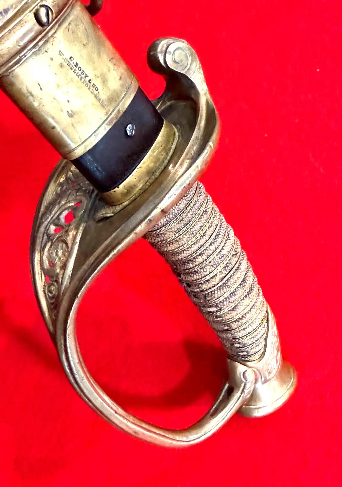 US M1850 Staff and Field Officer Sword by C. Roby - View 19