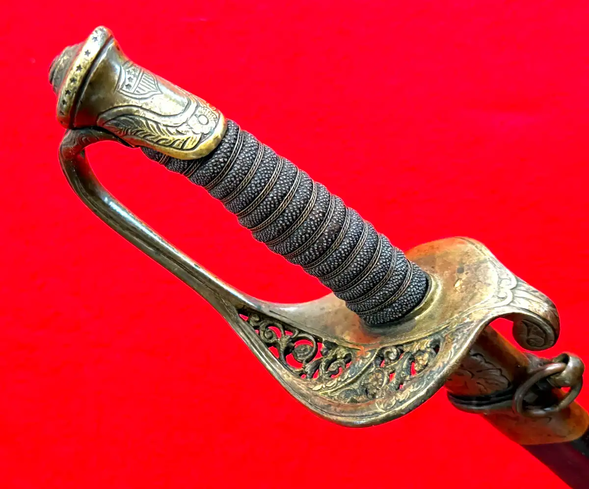 US Civil War M1850 Foot Officer's Sword - View 20