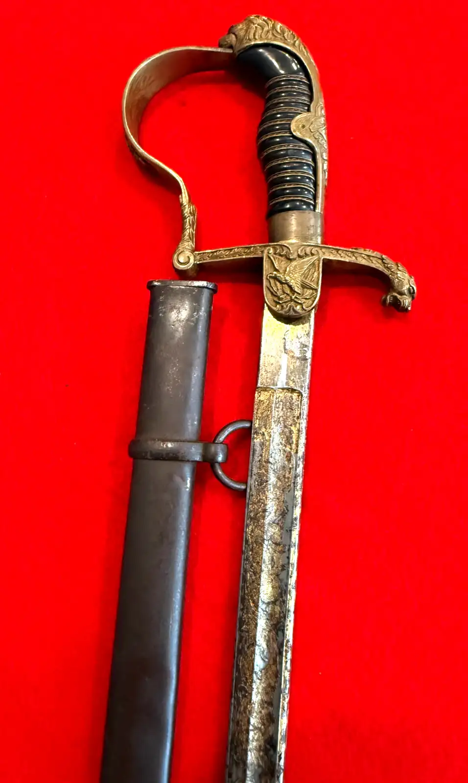 Imperial German Lion Head Officer Sword - View 10