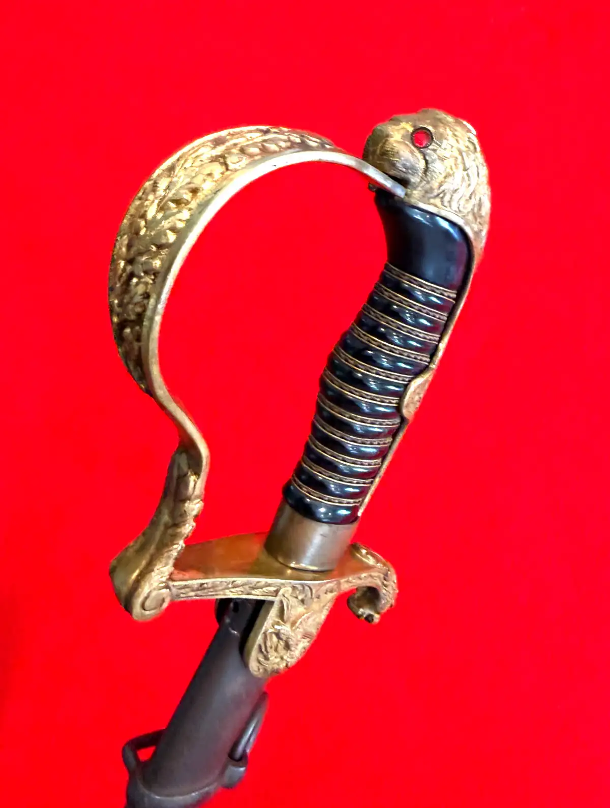 Imperial German Lion Head Officer Sword - View 22
