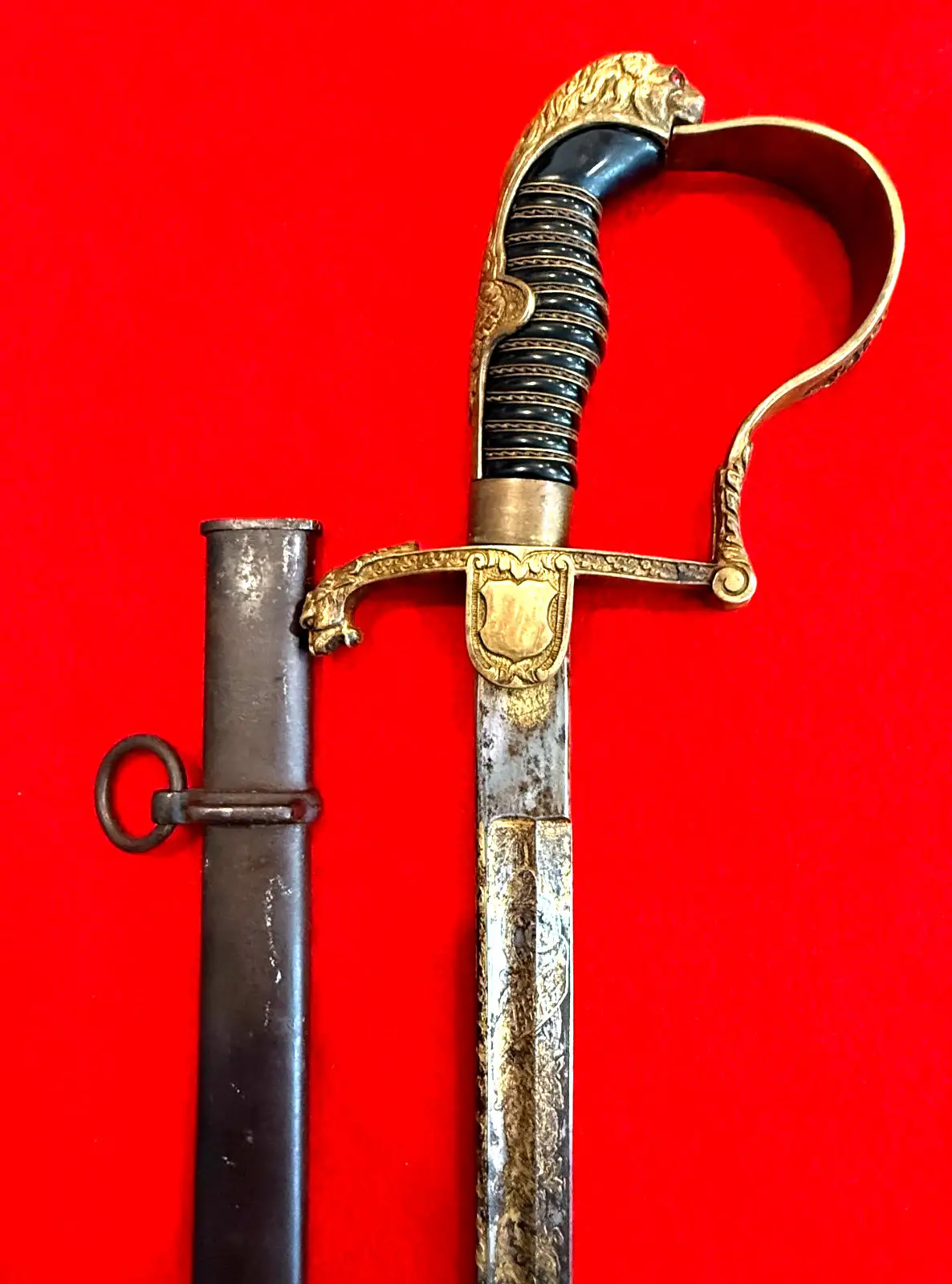 Imperial German Lion Head Officer Sword - View 7