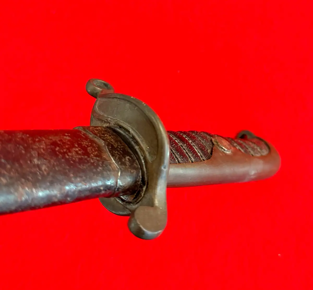 Japanese WW2 Naval Sabre in Gunto Mounts - View 13