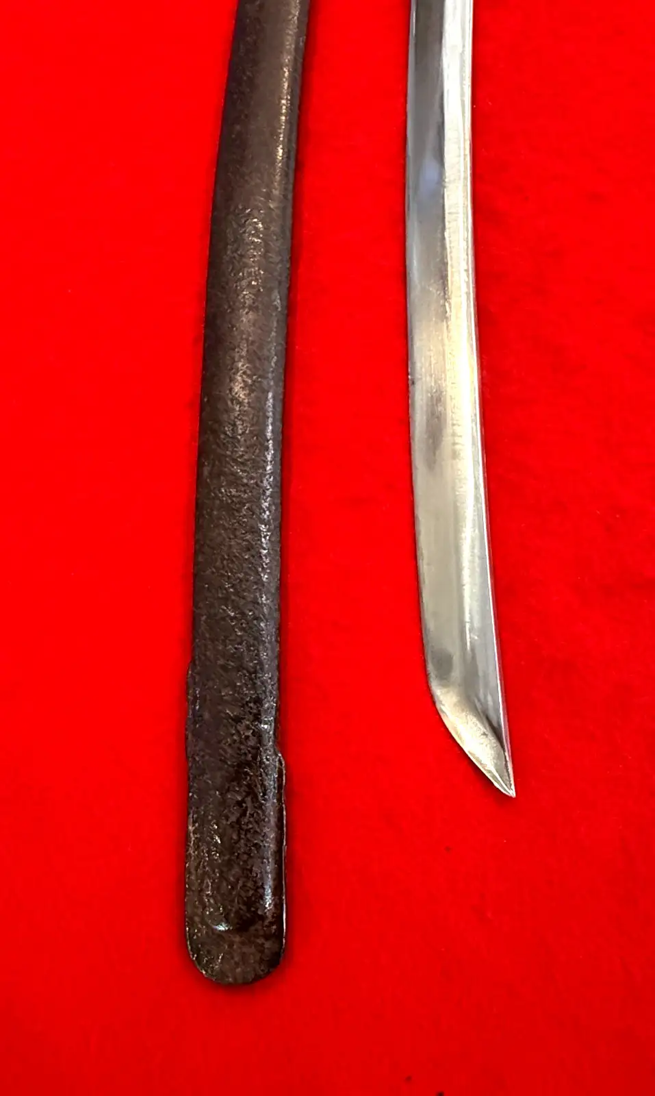 Japanese WW2 Naval Sabre in Gunto Mounts - View 4