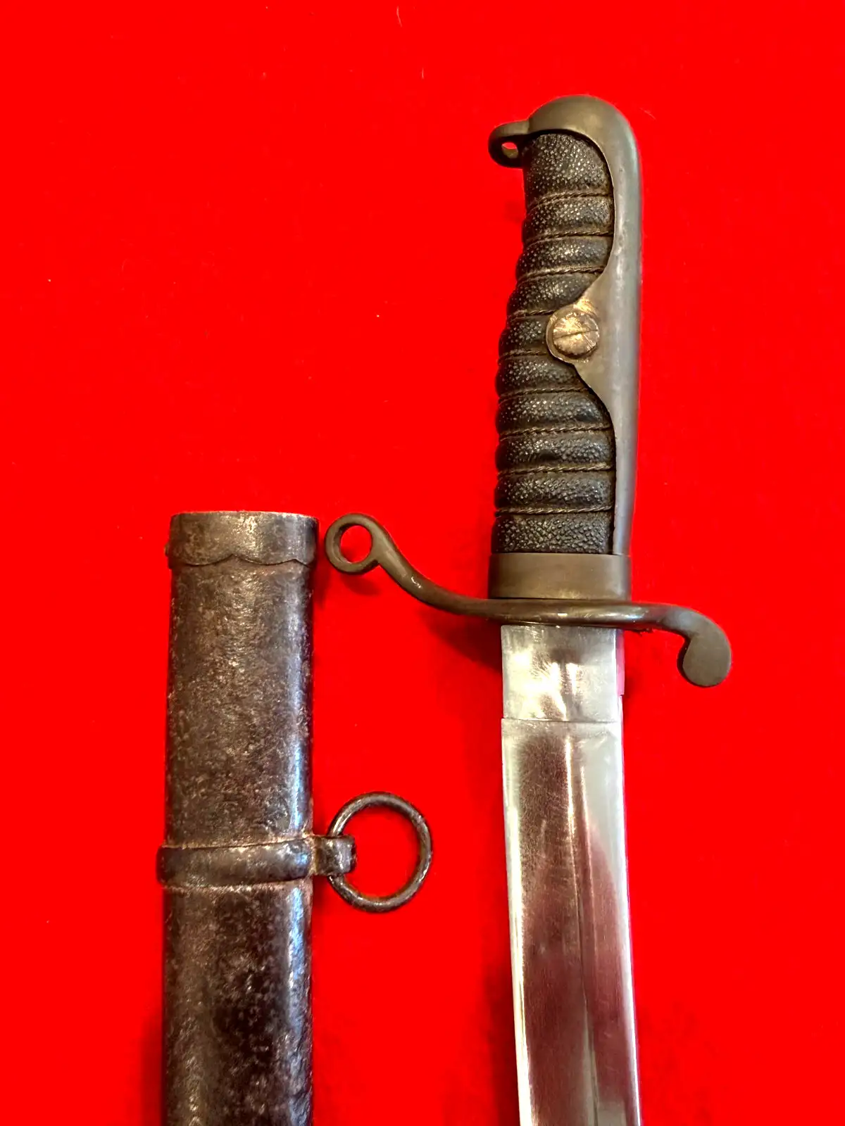 Japanese WW2 Naval Sabre in Gunto Mounts - View 6