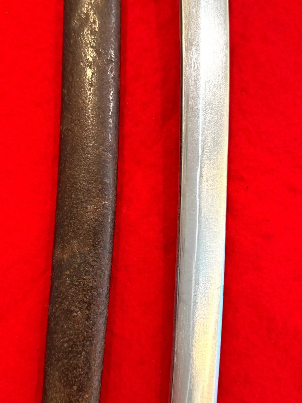 Japanese WW2 Naval Sabre in Gunto Mounts - View 8