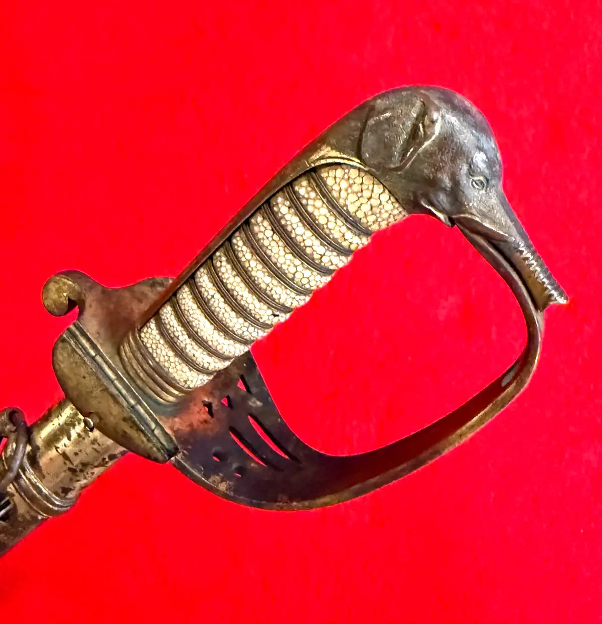 Thai Pattern Elephant Head Dress Sword - 19