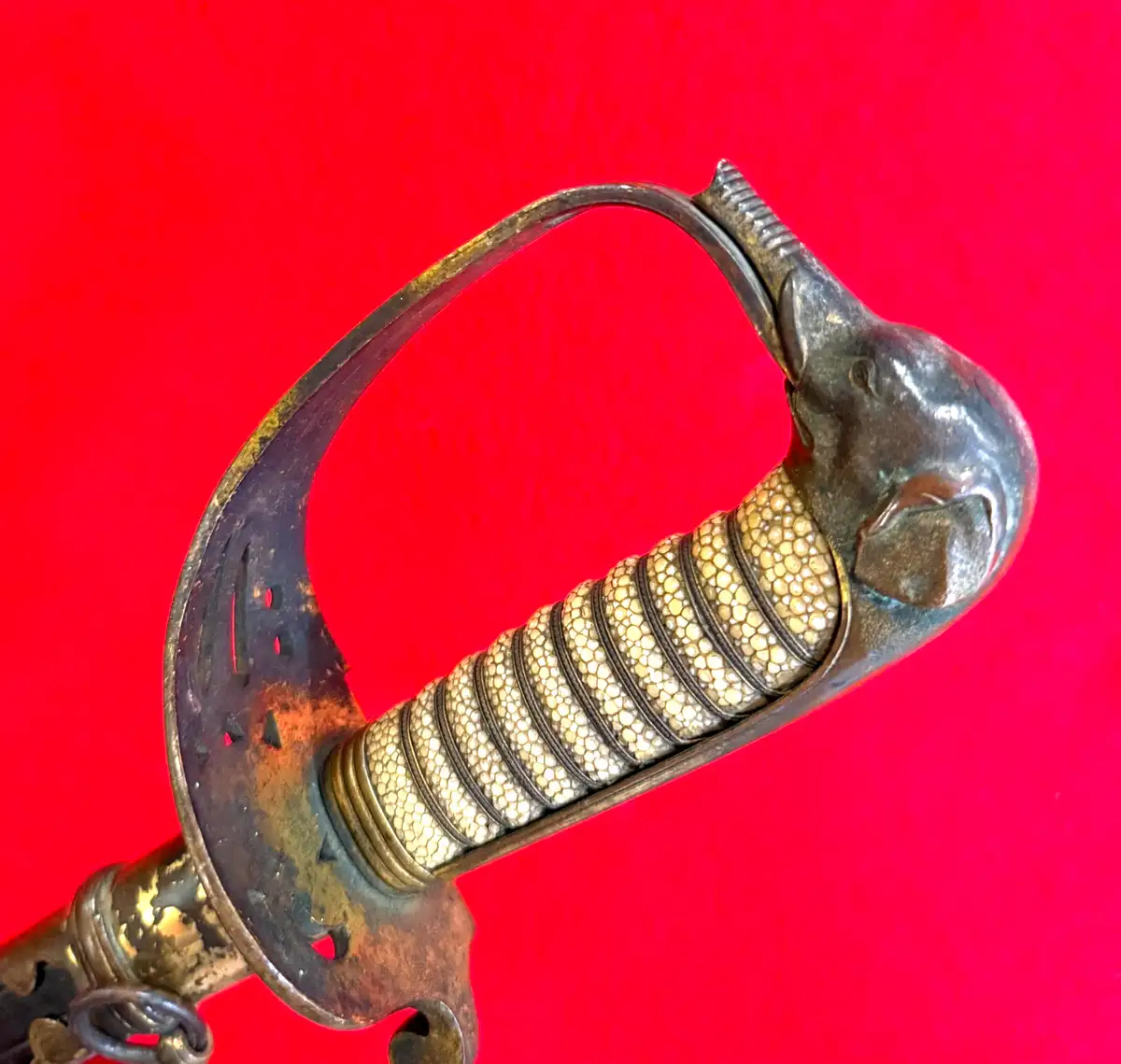Thai Pattern Elephant Head Dress Sword - 22