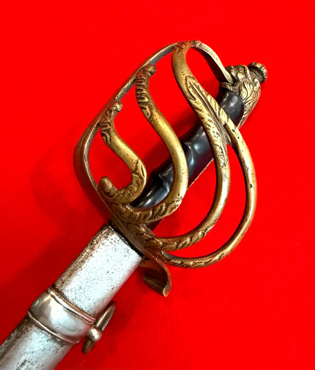 Italian WW2 Officer Sword Lion Head Pommel - View 17