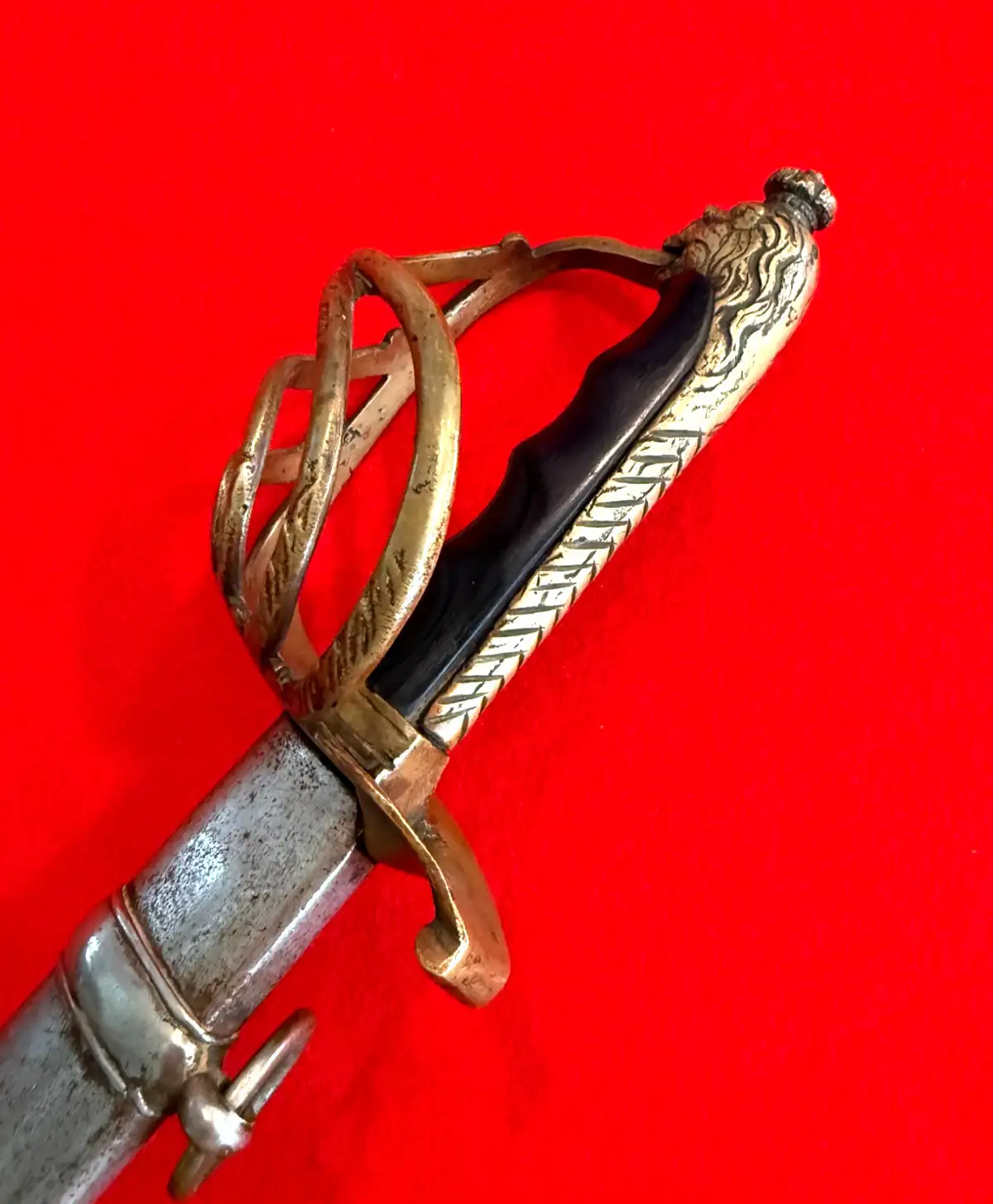 Italian WW2 Officer Sword Lion Head Pommel - View 18