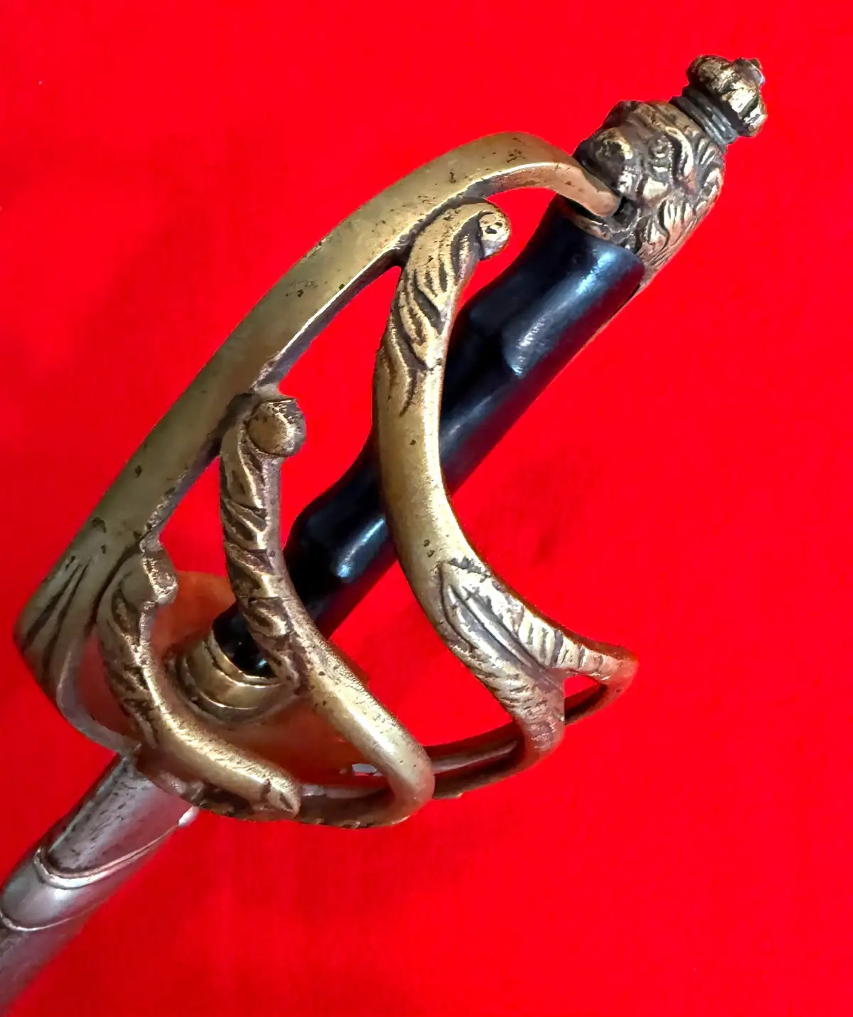 Italian WW2 Officer Sword Lion Head Pommel - View 21