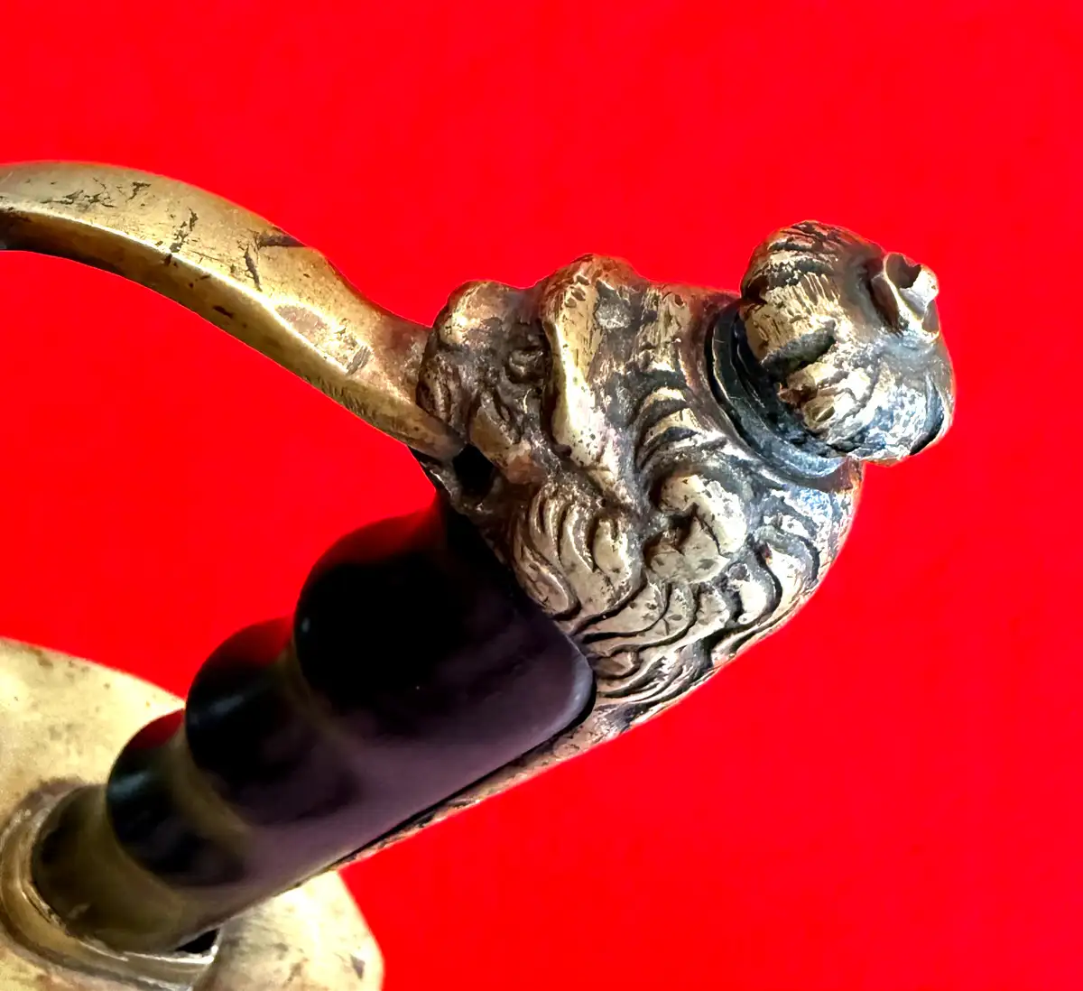 Italian WW2 Officer Sword Lion Head Pommel - View 23