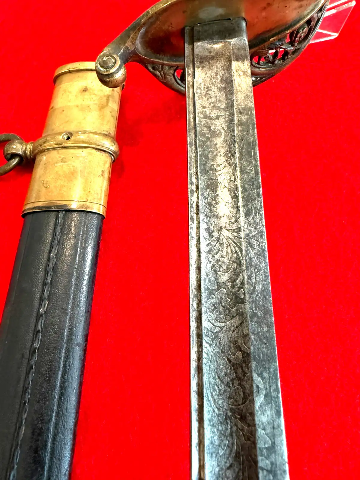 US Civil War M1850 Foot Officer Sword - View 11