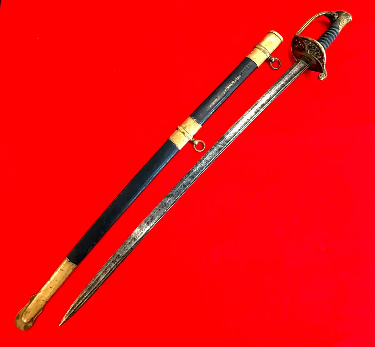 US Civil War M1850 Foot Officer Sword - View 3