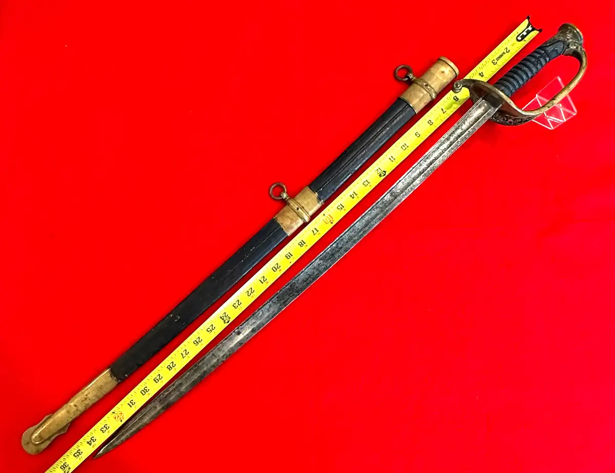 US Civil War M1850 Foot Officer Sword - View 4