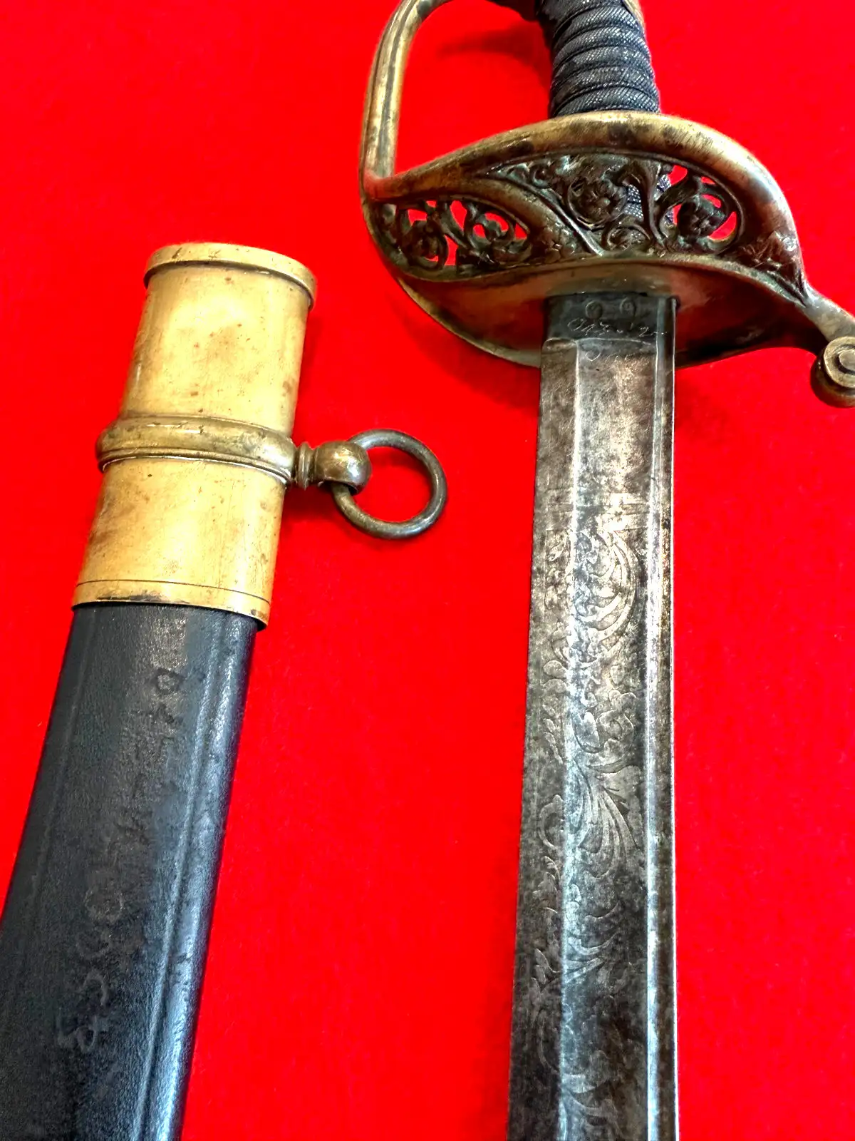 US Civil War M1850 Foot Officer Sword - View 7