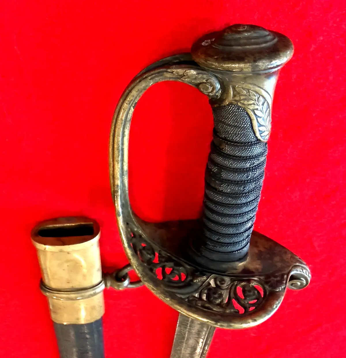US Civil War M1850 Foot Officer Sword - View 8