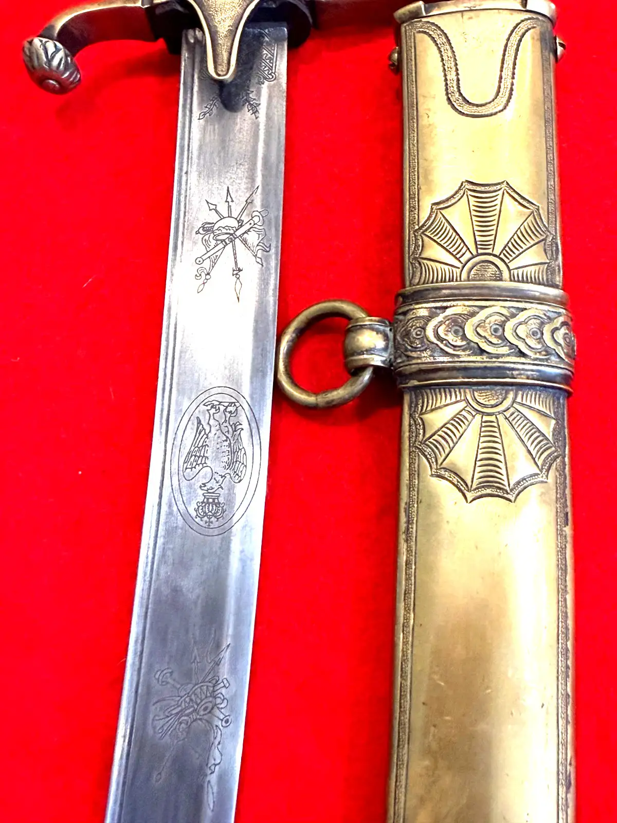 French Napoleonic Officer Sword Lion Pommel - View 11
