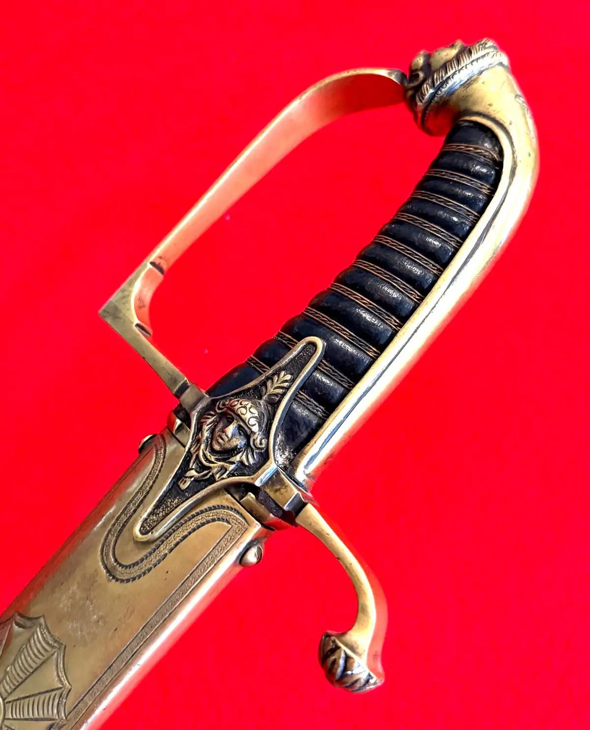 French Napoleonic Officer Sword Lion Pommel - View 17
