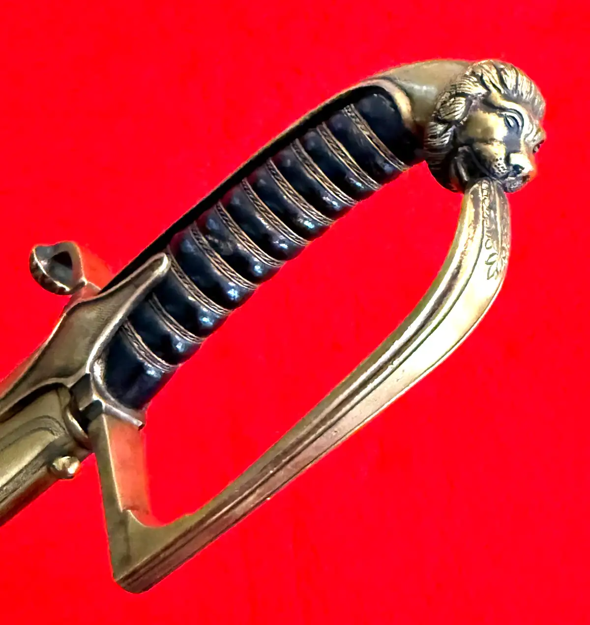 French Napoleonic Officer Sword Lion Pommel - View 19