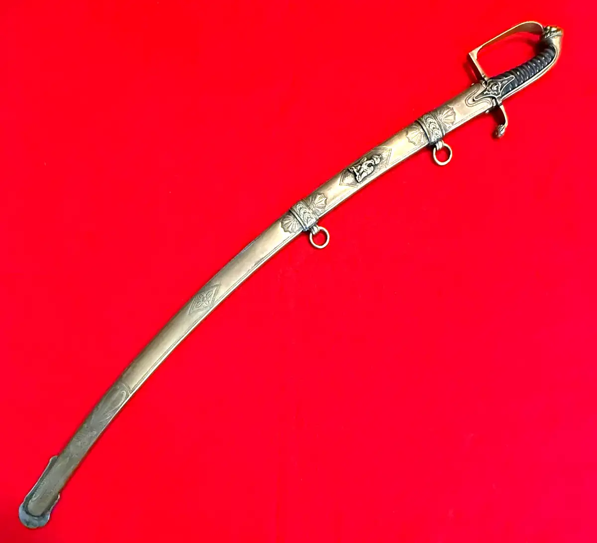 French Napoleonic Officer Sword Lion Pommel alternate view