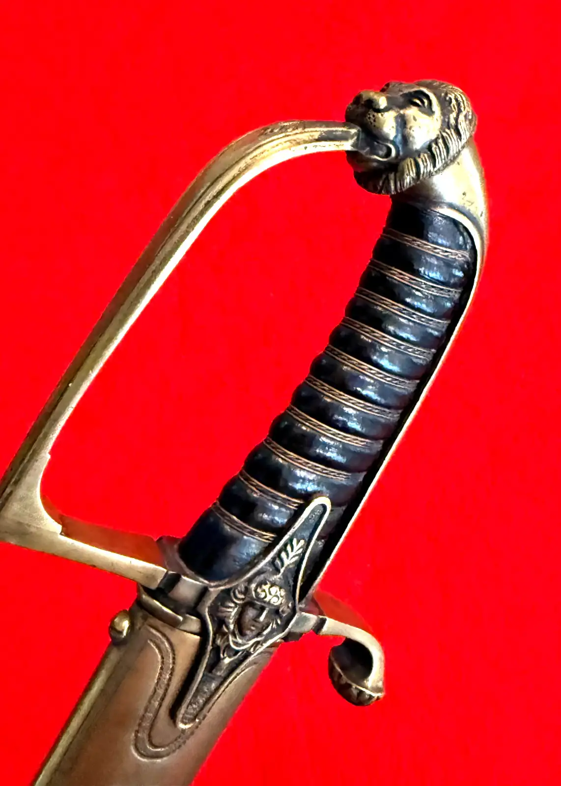 French Napoleonic Officer Sword Lion Pommel - View 20