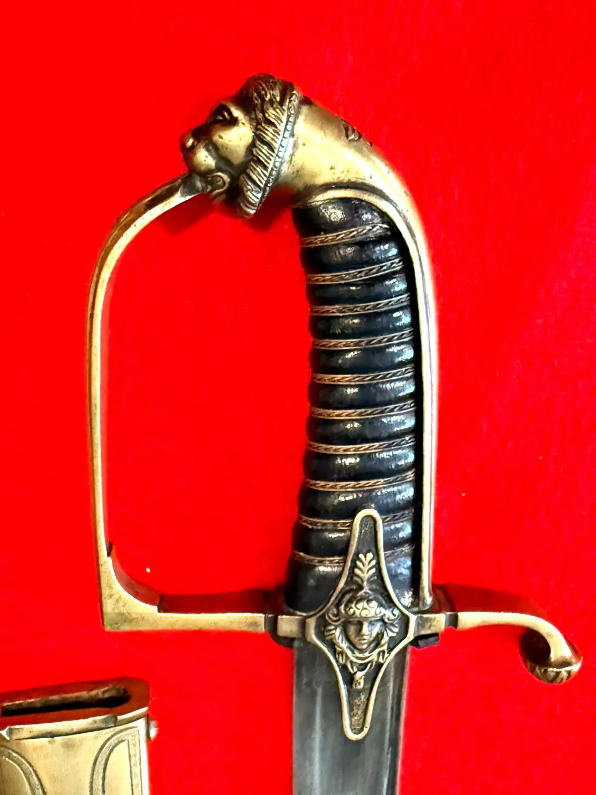 French Napoleonic Officer Sword Lion Pommel - View 8