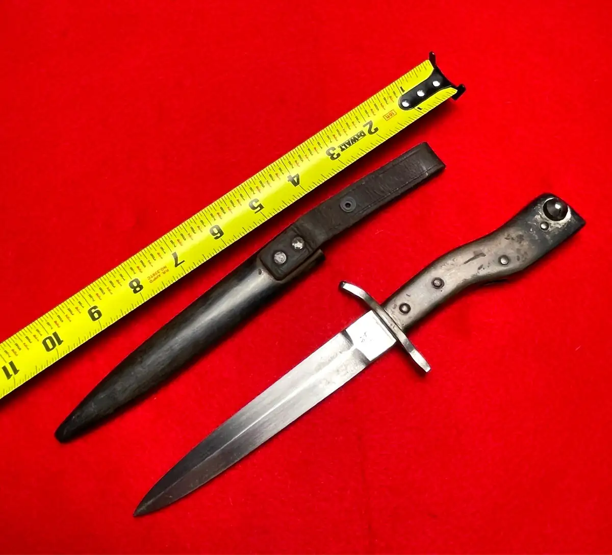 German WW1 Ersatz M1915 Bayonet Erfurt Marked - View 3