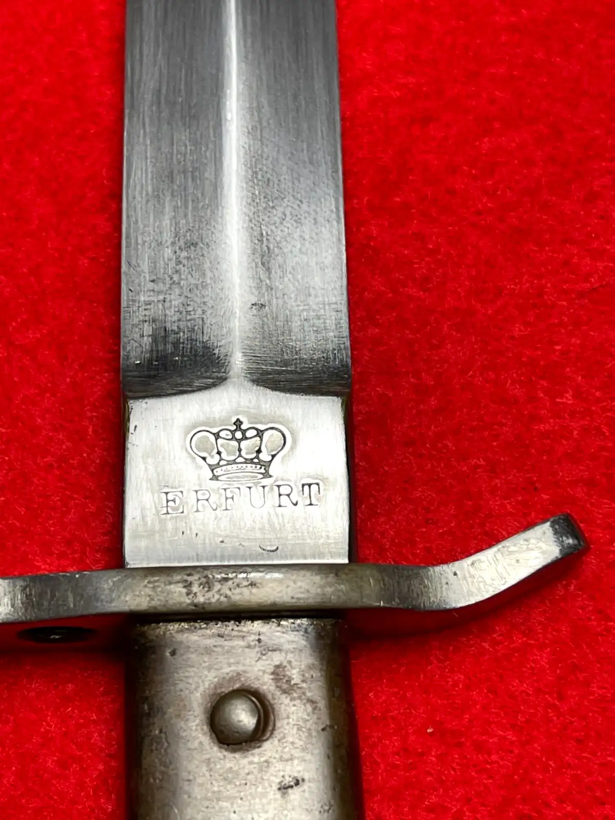 German WW1 Ersatz M1915 Bayonet Erfurt Marked - View 6