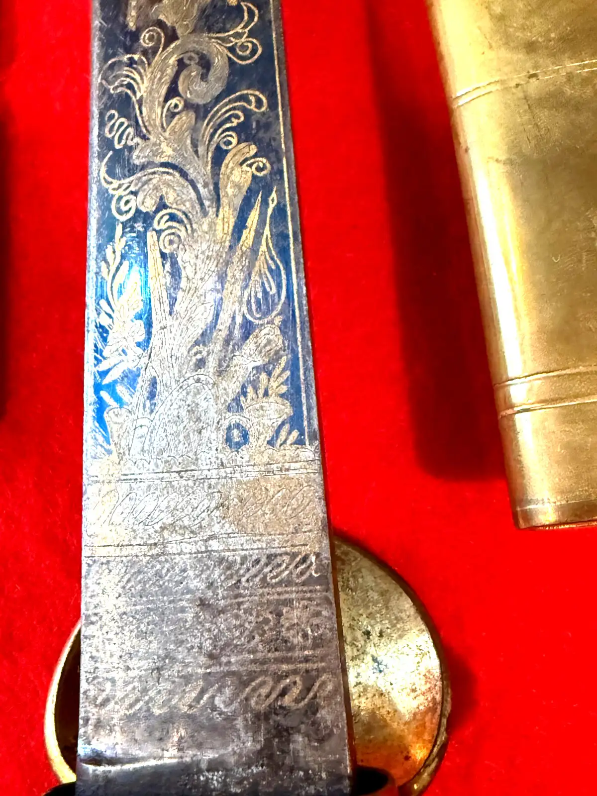 German 18th Century Hunting Sword With Knife - View 12