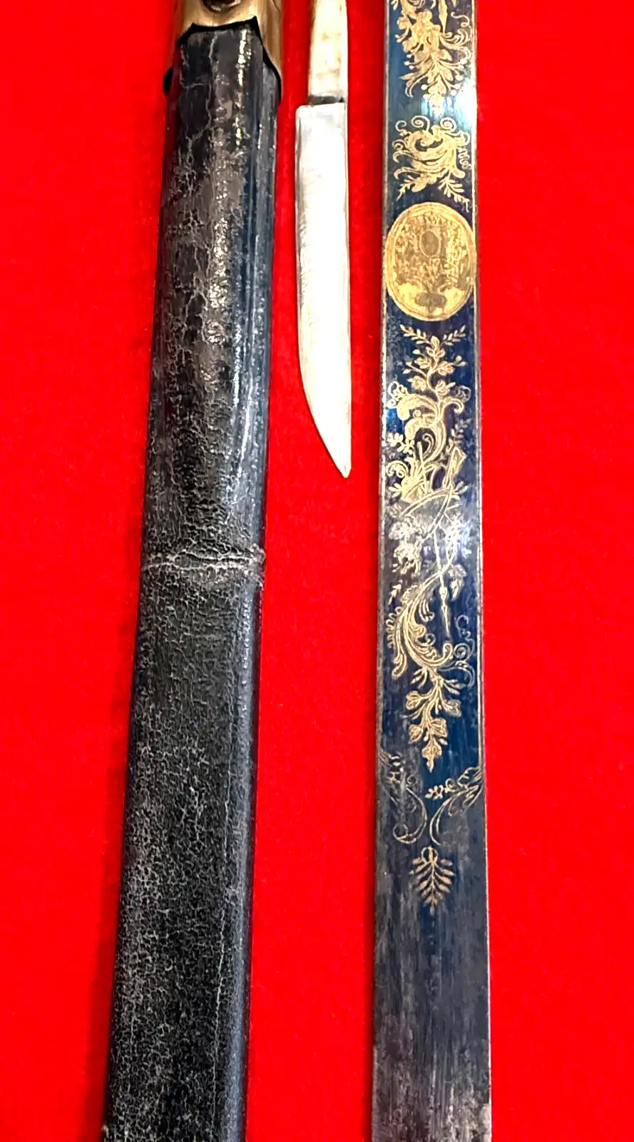 German 18th Century Hunting Sword With Knife - View 6