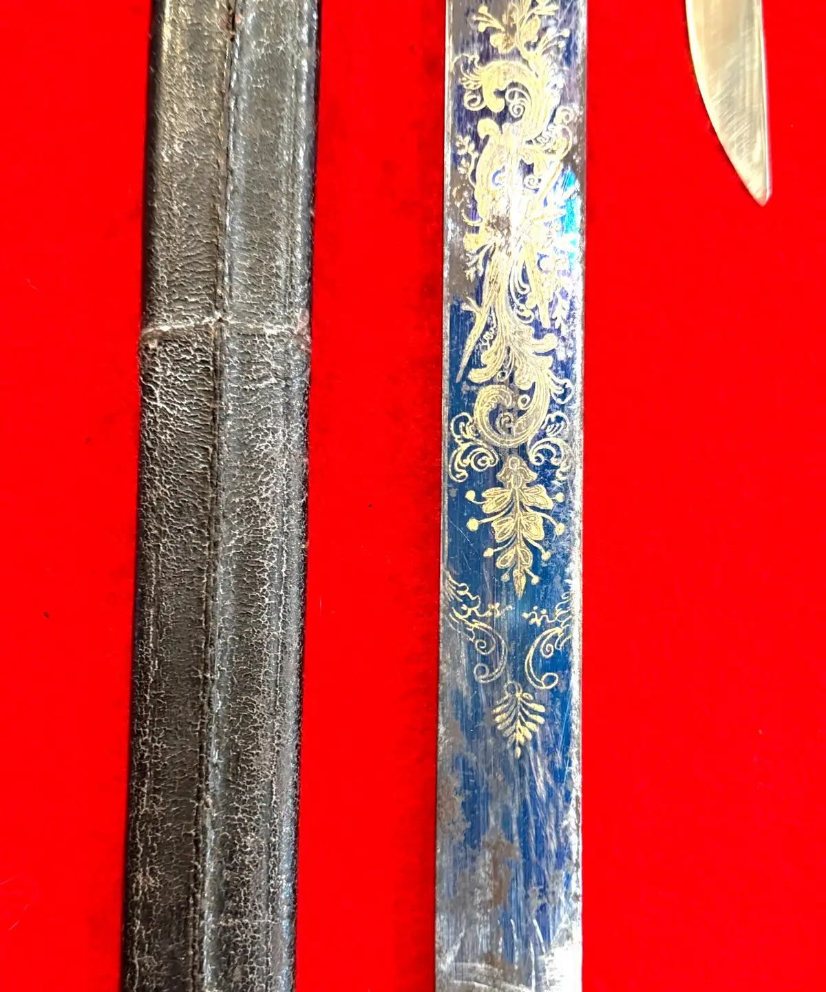 German 18th Century Hunting Sword With Knife - View 9