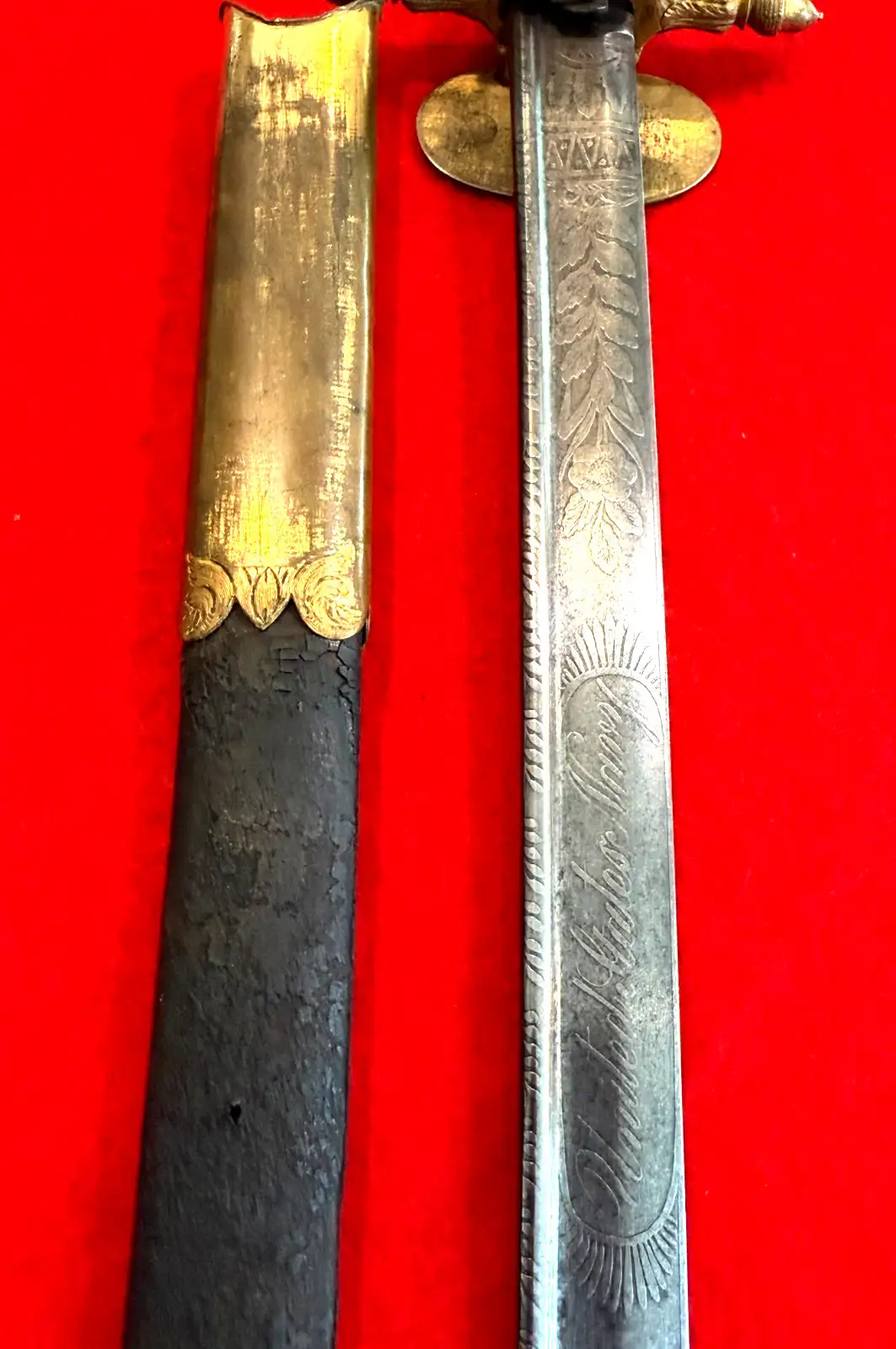 US M1841 Naval Officer Sword With Scabbard - View 11