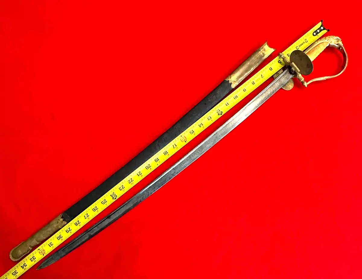 US M1841 Naval Officer Sword With Scabbard - View 3