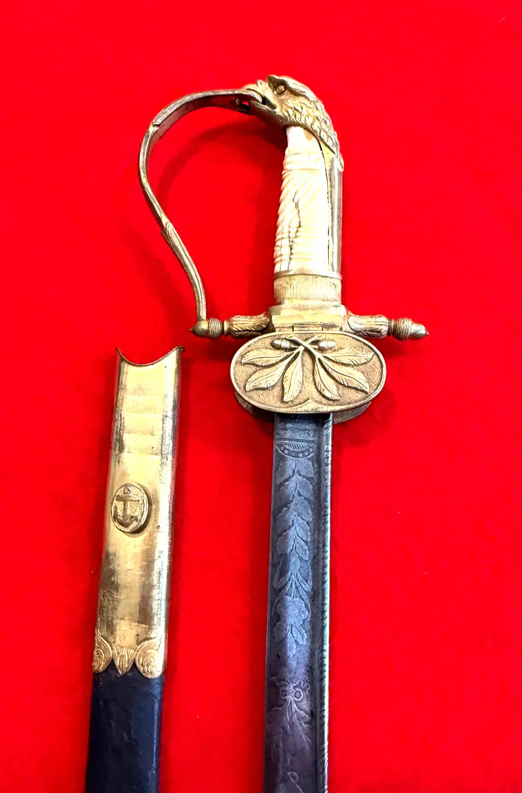 US M1841 Naval Officer Sword With Scabbard - View 8