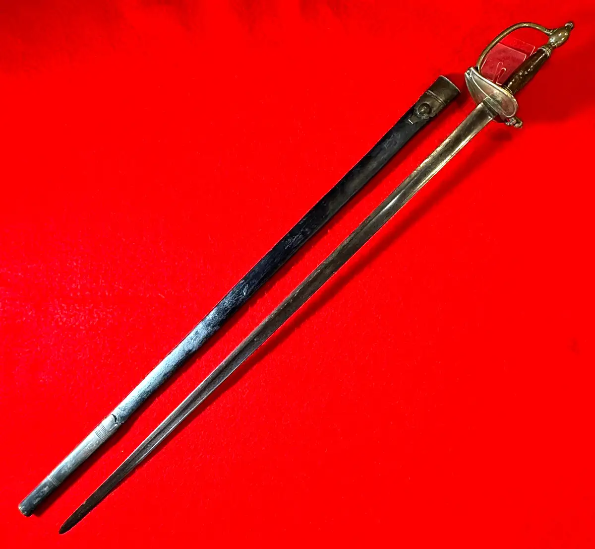 British P1796 Officer Sword With Scabbard - View 3